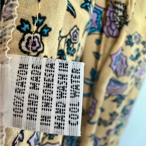 Dahlia Print Bohemian Floral Wrap Dress by Aura - small - Picture 8 of 10